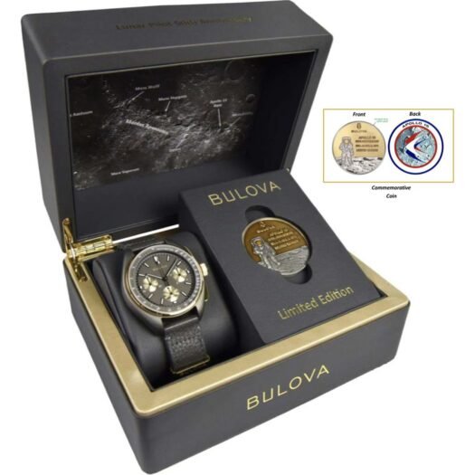 Orologio Cronografo Bulova in Titanio e Pelle - Lunar LE - 98A285