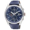 Orologio Cronografo Citizen da Uomo in Acciaio e Pelle Blu - Crono Street - CA0360-07L