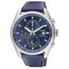 Orologio Cronografo Citizen da Uomo in Acciaio e Pelle Blu - Crono Street - CA0360-07L