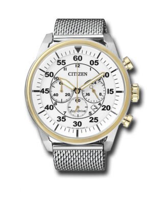 Orologio Cronografo Citizen Eco Drive da Uomo in Acciaio - Aviator Chrono - CA4214-58A