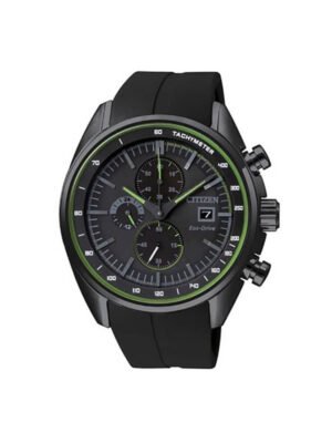 Orologio Cronografo Citizen Eco Drive da Uomo in Acciaio e Silicone - Chrono - CA0595-03E