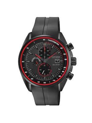 Orologio Cronografo Citizen Eco Drive da Uomo in Acciaio e Silicone - Chrono - CA0595-03F