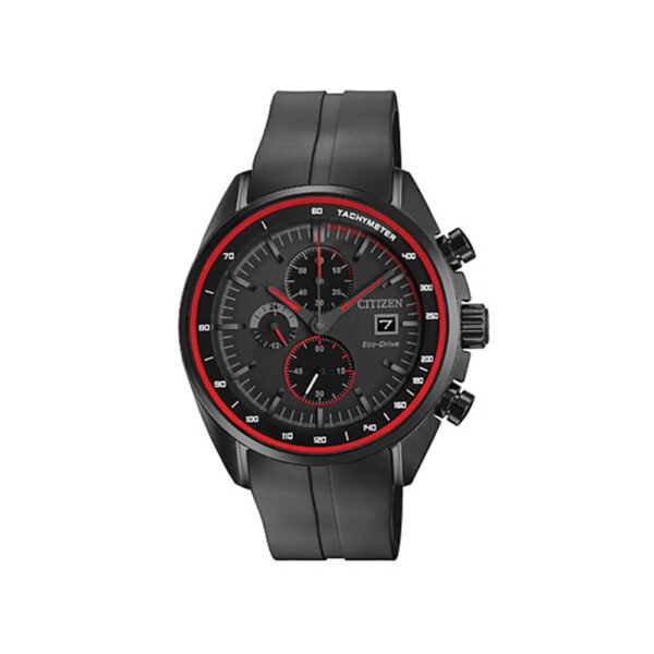 Orologio Cronografo Citizen Eco Drive da Uomo in Acciaio e Silicone - Chrono - CA0595-03F