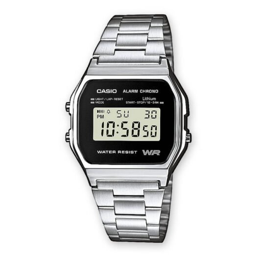 Orologio Cronografo Digitale Casio Unisex in Acciaio - A158WEA-1EF