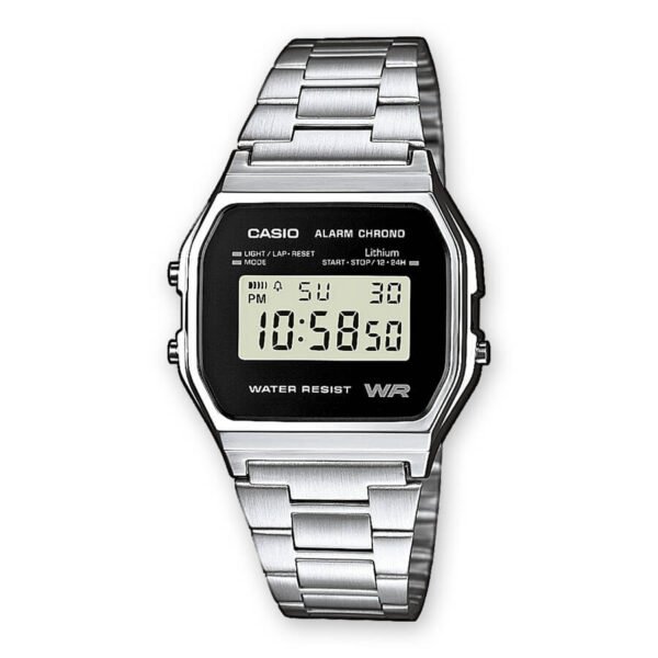 Orologio Cronografo Digitale Casio Unisex in Acciaio - A158WEA-1EF