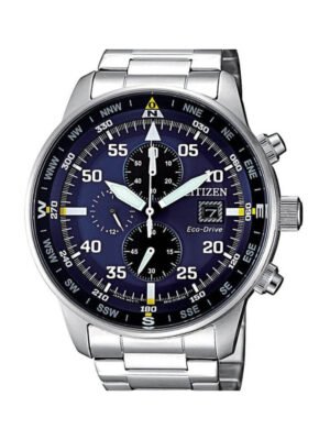 Orologio Cronografo Eco Drive Citizen in Acciaio - Crono Aviator - CA0690-88L