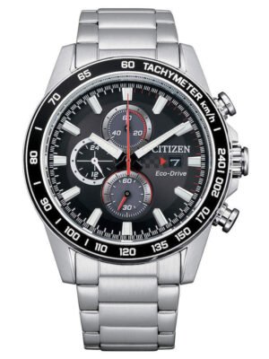 Orologio Cronografo Eco Drive Citizen in Acciaio - Crono Racing - CA0780-87E