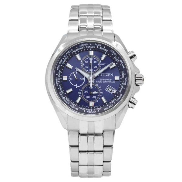 Orologio Cronografo Eco Drive Citizen in Acciaio - Radiocontrollato- AT8200-87L