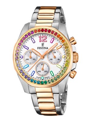 Orologio Cronografo Festina in Acciaio - Boyfriend Rainbow - F20608/2