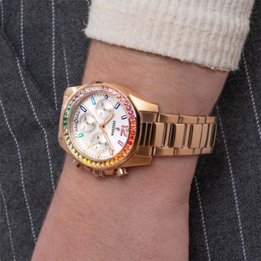 Orologio Cronografo Festina in Acciaio - Boyfriend Rainbow - F20639/2