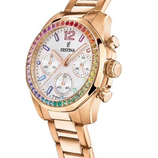 Orologio Cronografo Festina in Acciaio - Boyfriend Rainbow - F20639/2