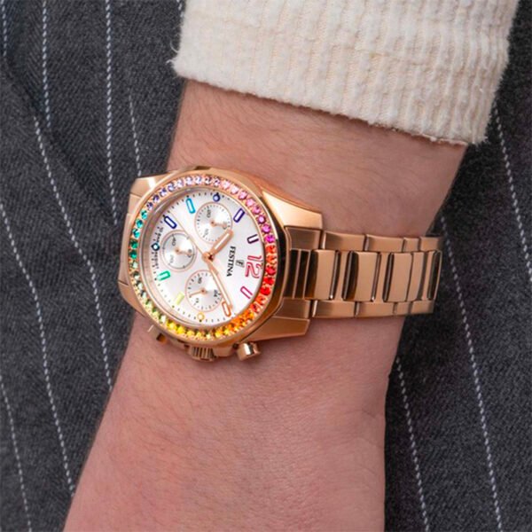 Orologio Cronografo Festina in Acciaio - Boyfriend Rainbow - F20639/2