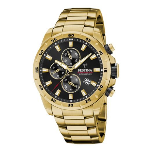 Orologio Cronografo Festina in Acciaio Dorato - Chrono Sport - F20541/4