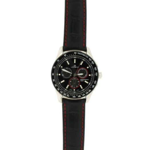 Orologio Cronografo Lorenz da Uomo in Acciaio e Pelle - 026684AA