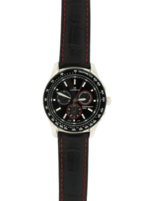 Orologio Cronografo Lorenz da Uomo in Acciaio e Pelle - 026684AA