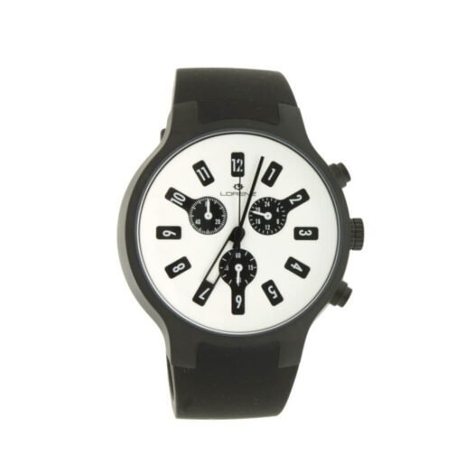Orologio Cronografo Lorenz in Acciaio e Gomma - Iconograph - 026784AA Orologio Cronografo Lorenz in Acciaio e Gomma - Iconograph - 026784AA