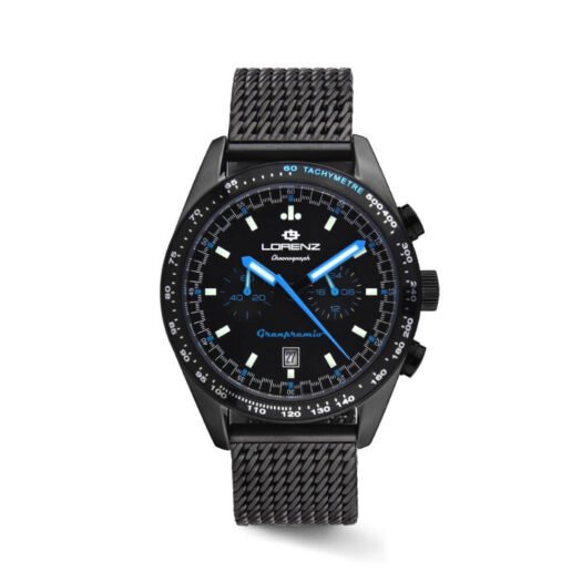 Orologio Cronografo Lorenz in Acciaio Gun Metal - Granpremio - 030251BB