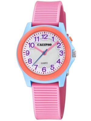 Orologio da Bambina Calypso in Gomma Bianca e Rosa - Junior - K5823/2