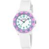 Orologio da Bambina Calypso in Gomma Bianca e Rosa - Junior - K5829/1