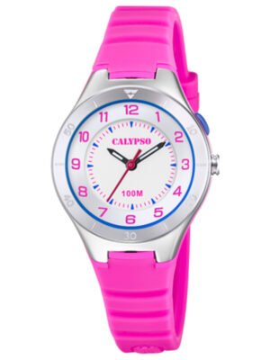 Orologio da Bambina Calypso in Gomma Rosa e Acciaio - Junior - K5800/2