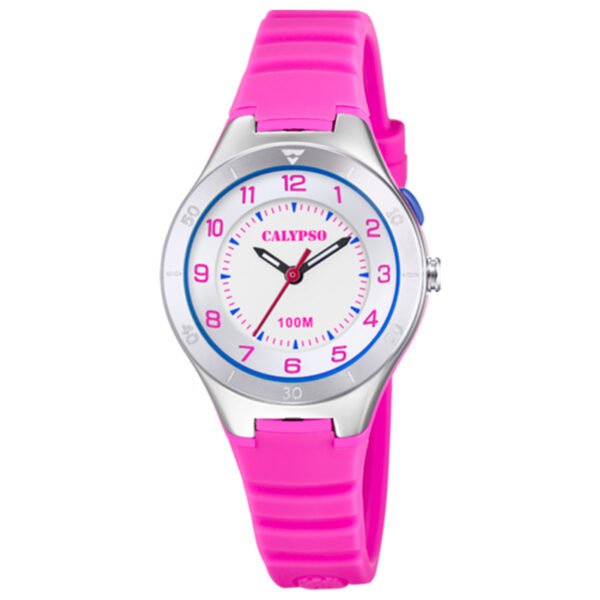 Orologio da Bambina Calypso in Gomma Rosa e Acciaio - Junior - K5800/2