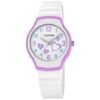 Orologio da Bambina Calypso in Gomma Rosa e Bianca con Cuori - Junior - K5806/1