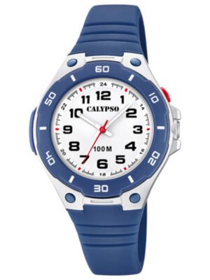 Orologio da Bambino Calypso in Gomma Blu e Grigio - Sweet Time Junior - K5758/2