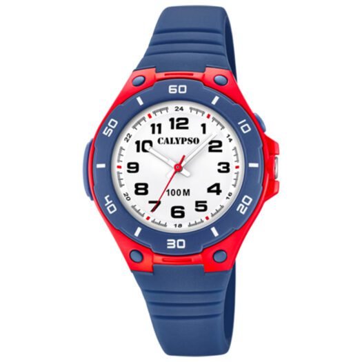 Orologio da Bambino Calypso in Gomma Blu e Rosso - Sweet Time Junior - K5758/1