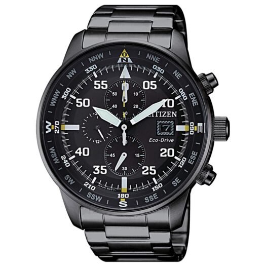 Orologio Eco Drive Citizen in Acciaio - Aviator Crono - CA0695-84E