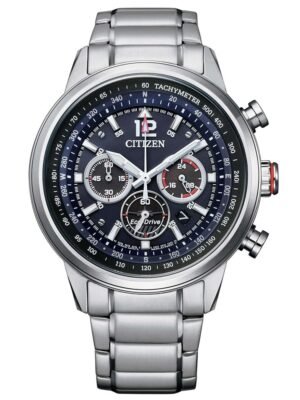 Orologio Eco Drive Citizen in Acciaio - Aviator Crono - CA4471-80L