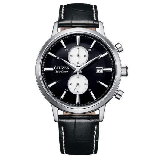 Orologio Eco Drive Citizen in Acciaio e Pelle - Classic Crono - CA7061-18E Orologio Eco Drive Citizen in Acciaio e Pelle - Classic Crono - CA7061-18E