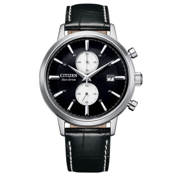Orologio Eco Drive Citizen in Acciaio e Pelle - Classic Crono - CA7061-18E Orologio Eco Drive Citizen in Acciaio e Pelle - Classic Crono - CA7061-18E