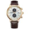 Orologio Eco Drive Citizen in Acciaio e Pelle - Classic Crono - CA7063-12A