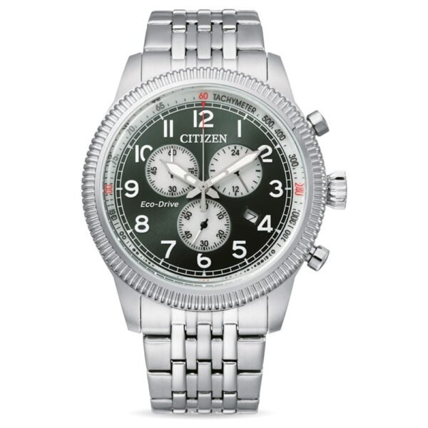 Orologio Eco Drive Cronografo Citizen in Acciaio - Crono Aviator - AT2460-89X Orologio Eco Drive Cronografo Citizen in Acciaio - Crono Aviator - AT2460-89X