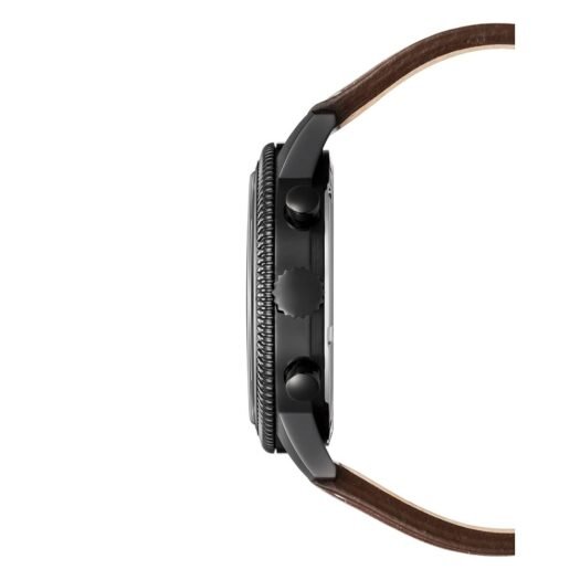 Orologio Eco Drive Cronografo Citizen in Acciaio e Pelle - Crono Aviator - AT2465-18E