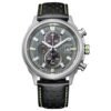 Orologio Eco Drive Cronografo Citizen in Acciaio e Pelle - Crono Sport - CA0739-13H