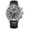 Orologio Eco Drive Cronografo Citizen in Acciaio e Pelle - Crono Sport - CA0739-13H
