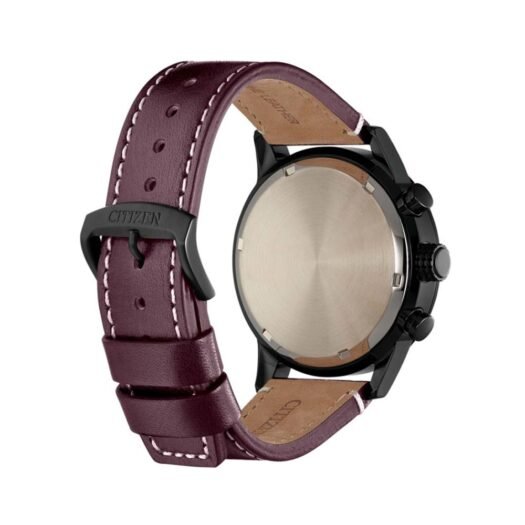 Orologio Eco Drive Cronografo Citizen in Acciaio e Pelle - Urban - CA0745-11E