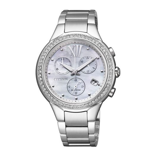 Orologio Eco Drive Cronografo Citizen in Acciaio - Lady - FB1321-56A