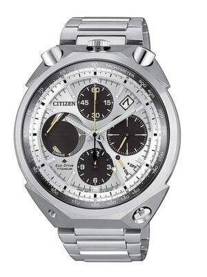 Orologio Eco Drive Cronografo Citizen in Super Titanio - Bull Head - AV0080-88A