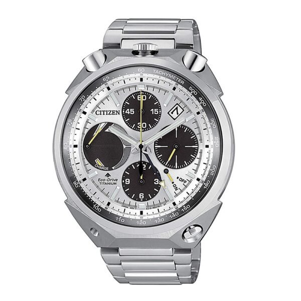 Orologio Eco Drive Cronografo Citizen in Super Titanio - Bull Head - AV0080-88A