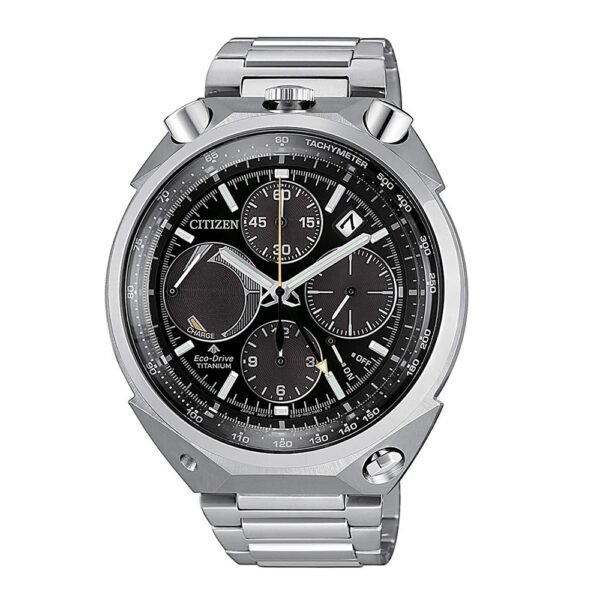 Orologio Eco Drive Cronografo Citizen in Super Titanio - Bull Head - AV0080-88E