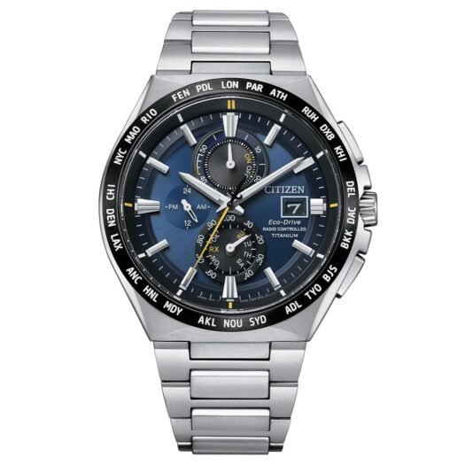 Orologio Eco Drive Cronografo Citizen in Super Titanio - H800 Sport Radiocontrollato - AT8234