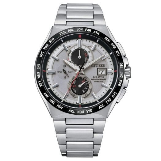 Orologio Eco Drive Cronografo Citizen in Super Titanio - H800 Sport Radiocontrollato - AT8234