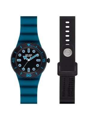 Orologio Hip Hop MASTER Blu/Nero