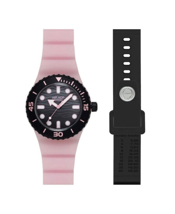 Orologio Hip Hop MASTER nero e rosa