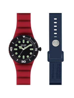 Orologio Hip Hop MASTER Rosso/Blu