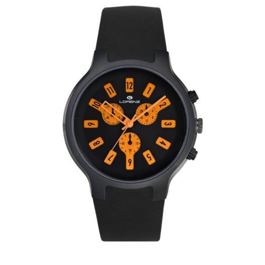 Orologio Lorenz Cronografo Acciaio e Gomma | Collezione Iconograph – 026784BB