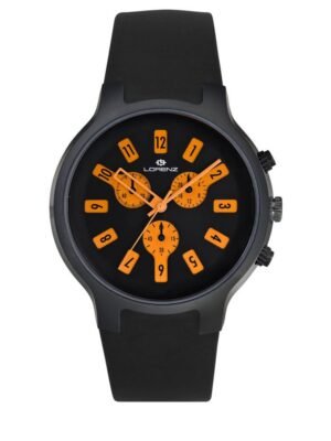 Orologio Lorenz Cronografo Acciaio e Gomma | Collezione Iconograph – 026784BB