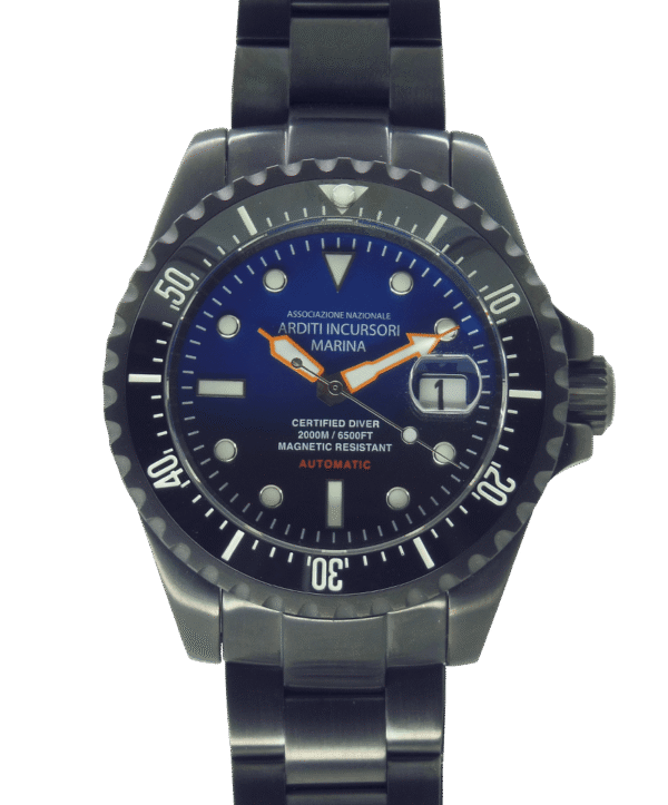 Orologio M.e.c. Modello G.A.3-PB Ass. Nazionale Arditi Incursori Marina Cassa Pvd Quadrante Blu Orologio M.e.c. Modello G.A.3-PB Ass. Nazionale Arditi Incursori Marina Cassa Pvd Quadrante Blu